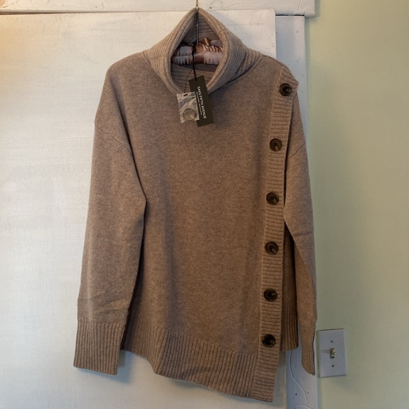 💯 Cashmere Luxurious Turtleneck Sweater New With Tags - Picture 3 of 15